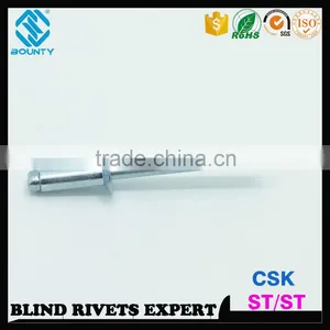 DIN 7337 STEEL RIVET BODY STEEL MANDREL CSK ST/ST BLIND RIVETS thumbnail-2