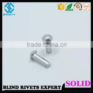 ZINC PLATED UNIVERSAL HEAD STEEL SOLID RIVETS thumbnail-2