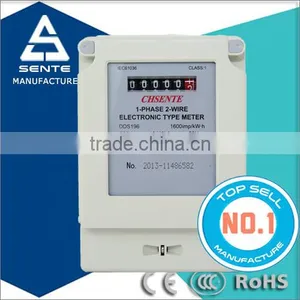 DDS196 Type Single Phase Electronic Active Watt Hour Digital Power Meter Socket thumbnail-2