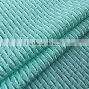 Spring Summer Polyester Woven Crumpled Fabric for Dress thumbnail-1