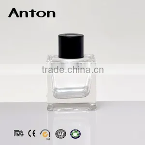 Square Water Bottles Aroma Diffuser 100ml With Aluminum Screw Cap With Rattan Sticks thumbnail-1