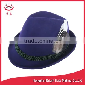 Ladies Stylish Wool Felt Hat Fedora thumbnail-1