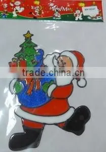 Christmas Santa Claus Window/Door Sticker thumbnail-3