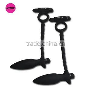 Silicone Anal Plug With Cock Ring Boys Sex Toys E016 thumbnail-2