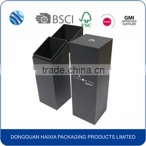 Black Hot Stamp Cardboard Packaging Box for Wine thumbnail-6