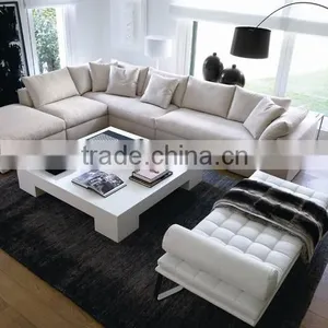 White Lacquer Coffee Table Living Room Furniture thumbnail-1