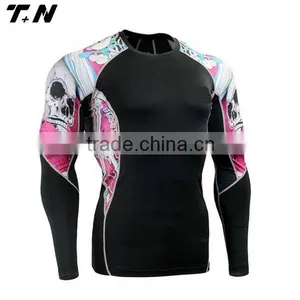 Blank Rash Guard Rashguard Mma Cutom Black thumbnail-4