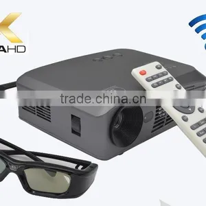 Wifi Pico Projector, 1500 Lumens DLP Home Theater 3D Smart Portable Projector, 1280x800p Smart Beam Projector thumbnail-1