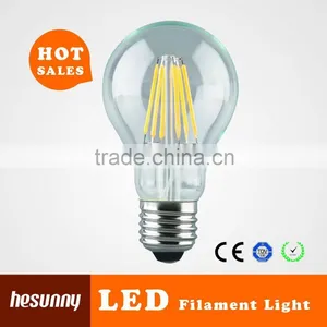 4W 6W 8W E26 E27 B22 Dimmable Led Filament Bulb Light With TUV CE ROHS UL thumbnail-1