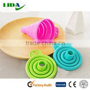 Kitchen Tools Eco-friendly Food Grade Silicone Folding Funnel KIT503 thumbnail-5