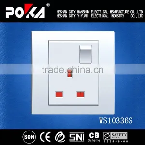 13A Single Electric Outlet Product With Switch thumbnail-1