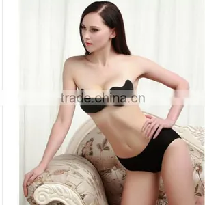 Wholesale Hot Selling Push Up Invisible Silicone Strapless Bra thumbnail-1