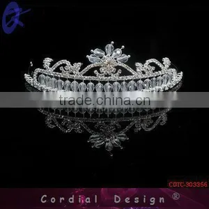 Newest Design Fashion Tiara Bridal Jewelry Wedding Jewelry Tiara For Women Wedding thumbnail-1