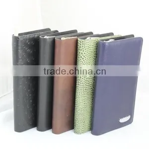 2015 New Arrivals Top Quality Men's Genuine Leather Wallet ,genuine Leather Men's Zipper Wallet for Christmas Gift /promotion. thumbnail-3