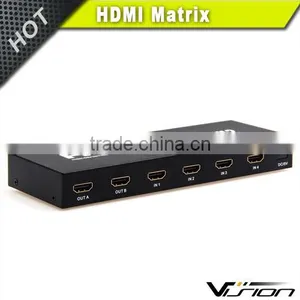 4x2 1080P HDMI Matrix Selector Switch Switcher Splitter w/ Analog Stereo Output thumbnail-3
