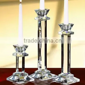 Crystal Candle Hoder For Wedding Table Decoration Stand Candle Holders thumbnail-1