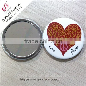 Custom Tin Make up Mirror With Beautiful Printing / Good Quality Tin Pocket Mirror thumbnail-1