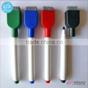OEM Logo Custom Printed Black Ink Washable Markers Magnetic Erasable Pen thumbnail-4
