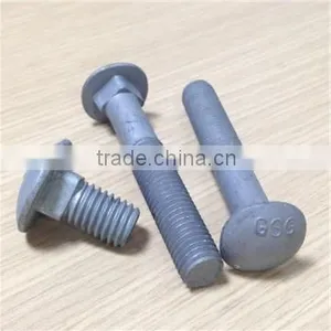 Carriage Bolts Din 603 HDG Color thumbnail-1