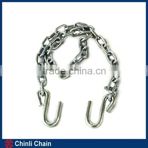Trailer Safety Chain With S Hooks,USA Standrd Chain With Hooks,1/4"X 48" Size ASTM thumbnail-1