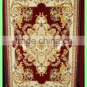 Floral Red Wilton PP Hotel Rooms Carpet Designs With High Quality thumbnail-1