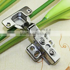 High Quality Iron Hydraulic Half Overlay Kitchen Corner Cabinet Hinges thumbnail-1