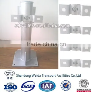 Highway Guardrail Hot Galvanized Flange Post and Bracket thumbnail-1