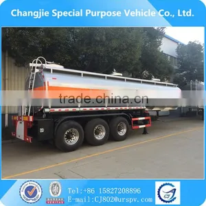 50000 Litres Stainless Steel Tank Semi-trailer Fuel Tanker Truck Capacity thumbnail-1