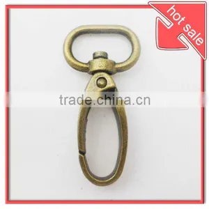 20mm Antique Brass Rotate Metal Hook Dog Leash Snap Hook thumbnail-1