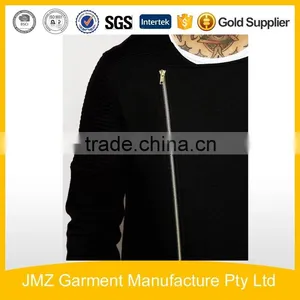 Black Cotton Men Jacket Factory/ Zippers Jacket Factory for Men thumbnail-3