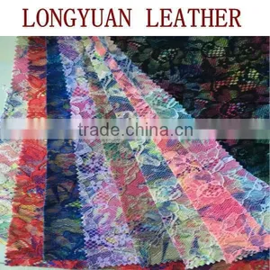 New Design Shoes Upper Mesh With Embroidery Flower Fabric thumbnail-1