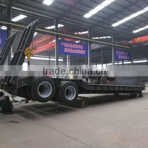 Manufacturer Shengrun Best-selling 40t-120t 3 Axles Low Bed Trailer ,3 Axles Low Bed Trailer (lowboy Semi Trailer 120t Capacity thumbnail-2