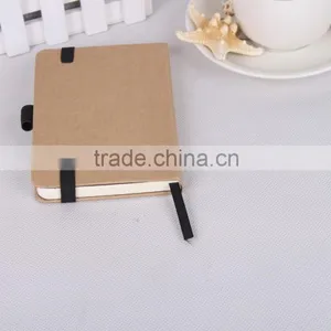 Custom Recylable Brown Kraft Paper Notebook Small Locked Diaries Wholesale thumbnail-2