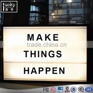 DC5V USB Wire Customized DIY Free Combination Letters Lamp Cinematic LED A4 Size Acrylic Light Box With Letter thumbnail-2