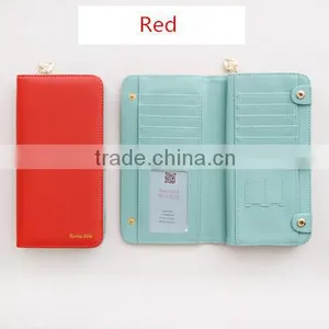 2017 New Arrivals Brand Lady Wallet , Colorful and Fashion Multifunction pu Leather Women Wallet With 72 Card Slots . thumbnail-5