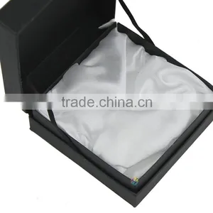 Handmade Plain Black Paper Gift Box Custom Packaging thumbnail-4