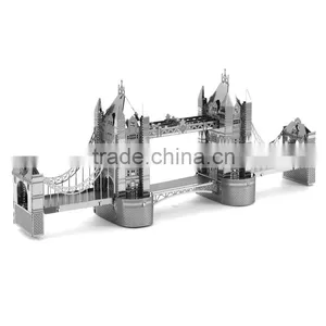 OEM 2016 New Product Londun Tower Bridge Educational DIY KT Super Board 3D Puzzle for Children China Wholesale thumbnail-3