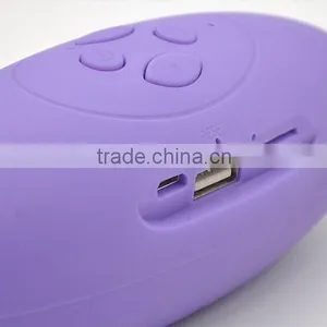 Hot Sale LEDFlashing Light Rugby Shape Portable Mini Bluetooth Speaker thumbnail-2