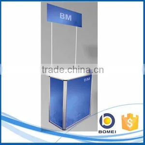 Portable Expo Customized Folding Screen Promotion Counter, Aluminum Promotional Table thumbnail-1