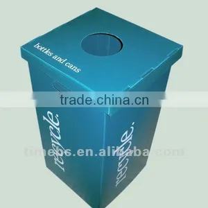 Plastic Corrugated Recycle Bin thumbnail-1