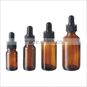 Clear Transparent Glass Boston Round Dropper Bottles thumbnail-6
