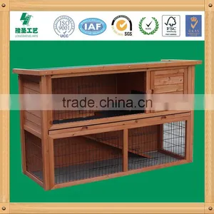 Double-deck Wooden Rabbit Cage thumbnail-1