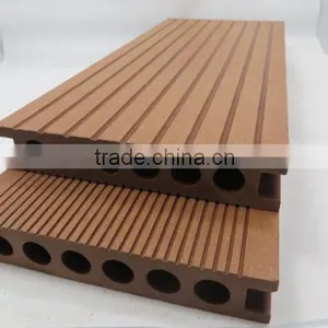 Hollow WPC Outdoor Flooring , Waterproof Plastic Floor thumbnail-2