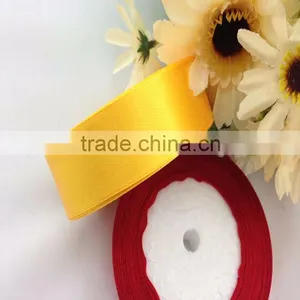 Wholesale 100% Polyester Satin Ribbon Bulk Christmas Satin Ribbon,China Ribbon Supplier 25yards/roll thumbnail-1