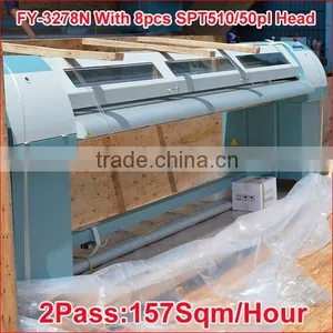 High Quality!! Infiniti/Challenger Solvent Printer FY-3278N, With 8 SPT510/50pl Head,tarpaulin Printing Machine thumbnail-1