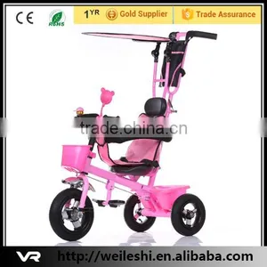 High Quality Baby Tricycle With Canopy/ Kids Tricycle Bike With Push Bar thumbnail-1