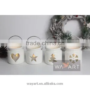 Special Design Ceramic Tealight Christmas Tree Candle Holder for Home Decor thumbnail-5