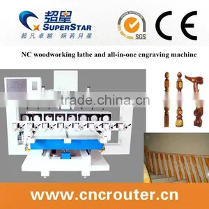 2013 New Product NC Woodworking Lathe and All-in-one Engraving Machine thumbnail-1