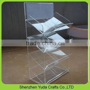 Acrylic Material Durable Display Rack Clear Acrylic Bookcase Office Accessories Display Cabinet thumbnail-2