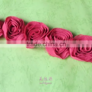 Fashion Popular Handmade Chiffon Flower Trimming for Dress thumbnail-2